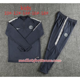 Inter Milan Enfant Ensemble Sweat d'entrainement Foncé Gris 2018/2019